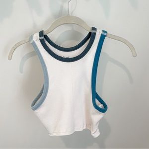 UO cute blue halter crop